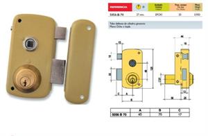 Cerradura sobreponer 5056 B/70 Derecha